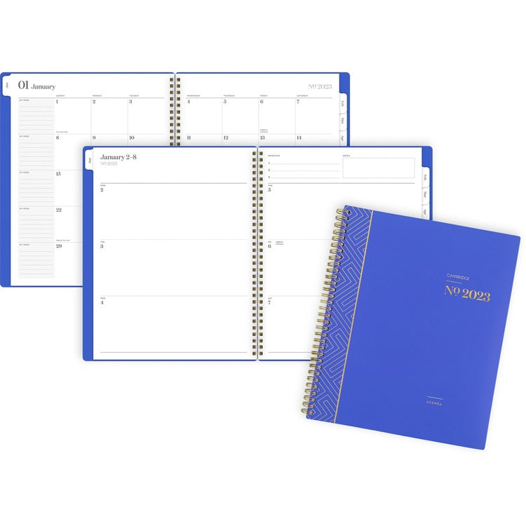 At-A-Glance Cambridge WorkStyle Planner - Large Size - Professional - Weekly, Monthly - 12 Month - January till December (AAG160690520)