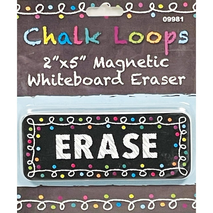 Ashley Magnetic Whiteboard Eraser - 2" x 5", Magnetic, Durable - Multicolor - Foam, Felt (ASH09981) Each
