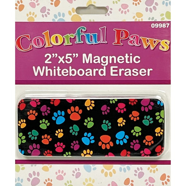 Ashley Magnetic Whiteboard Eraser - 2" x 5", Magnetic, Durable - Multicolor - Foam, Felt (ASH09987) Each