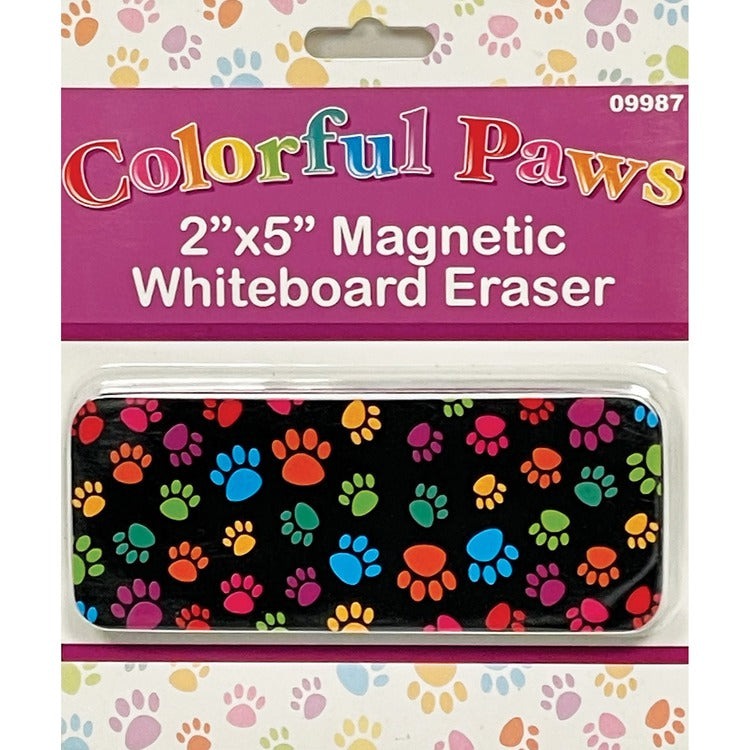 Ashley Magnetic Whiteboard Eraser - 2" x 5", Magnetic, Durable - Multicolor - Foam, Felt (ASH09987) Each
