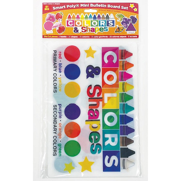 Ashley Colors & Shapes Bulletin Board Set - Theme/Subject: Fun - Skill Learning: Color, Shape - 100 / Carton (ASH96012)