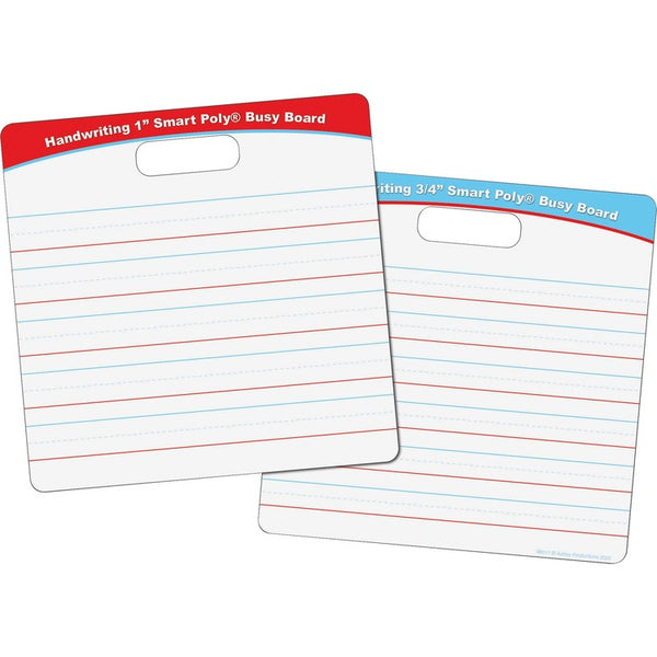 Ashley Handwriting Smart Poly Busy Board - 10.8" (0.9 ft) Width x 10.8" (0.9 ft) Height - Poly-coated Cardboard Surface - Square - 48 / Carton (ASH98011)