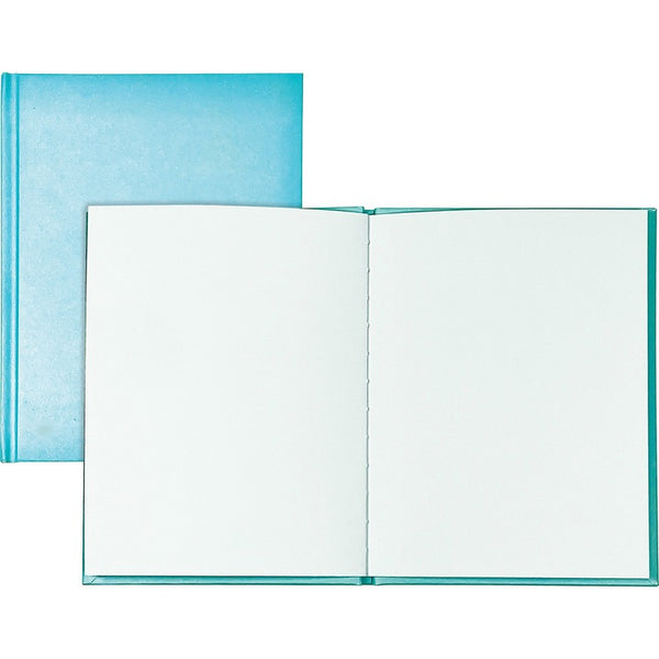 Ashley Hardcover Blank Book - 28 Pages - 6" x 8" - Blue Cover - Hard Cover, Durable (ASH10714)