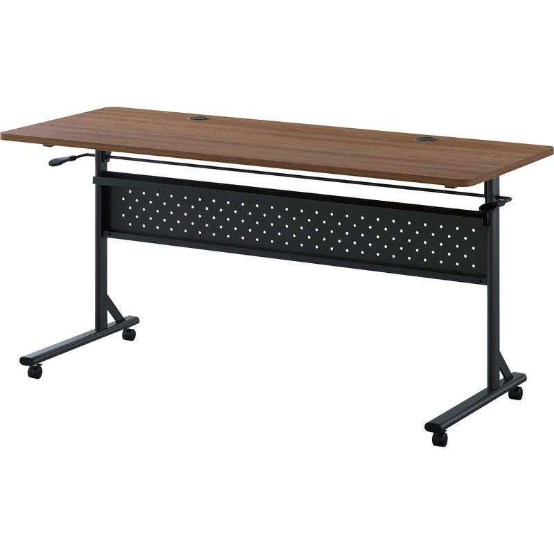 Lorell Shift 2.0 Flip & Nesting Mobile Table, 24 x 60, Walnut (LLR60764) Each