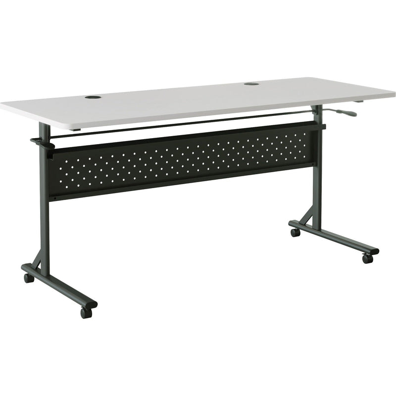 Lorell Shift 2.0 Flip & Nesting Mobile Table, 24 x 60, Gray (LLR60766)