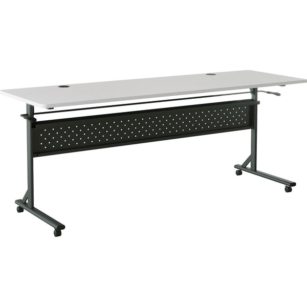 Lorell Shift 2.0 Flip & Nesting Mobile Table, 24 x 72, Gray (LLR60767)