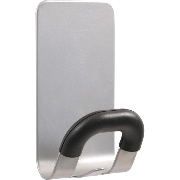 Alba Magnetic Coat Hook - 11.02 lb (5 kg) Capacity - for Coat, Metal, Cabinet, Door, Clothes, Umbrella, Key, Accessories - Acrylonitrile Butadiene Styrene (ABS) - Gray - 24 Carton (ABAPMMAG2MCT) Case of 24
