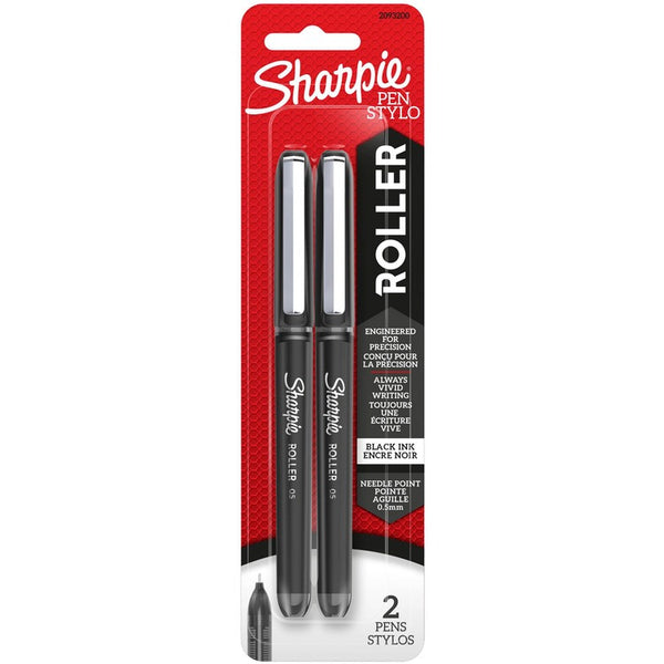 Sharpie 0.7mm Rollerball Pen - 0.5 mm Pen Point Size - Needle Pen Point Style - 2 / Pack (SAN2093200)