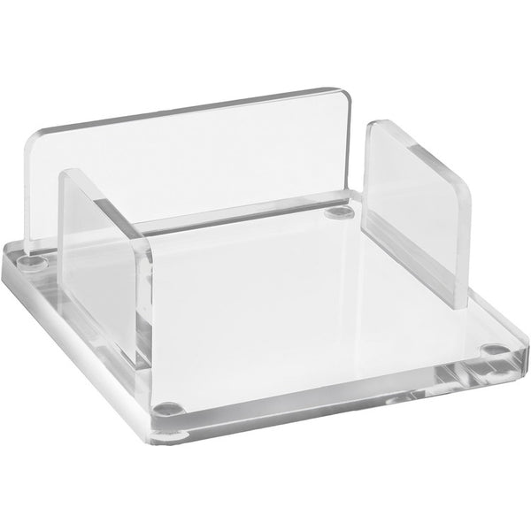 Kantek Acrylic Note Pad Holder - Support 3" x 3" Media - 1.5" x 3.9" x 3.9" x - Acrylic - Clear - Non-skid Feet (KTKAD105) Each