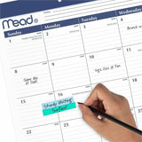 Cambridge Basic Monthly Desk Pad Calendar, Standard, 21 3/4" x 17", 15" x 12", 15-Month, Oct 2026-Dec 2027, Black, White (AAGCRM92020) Each