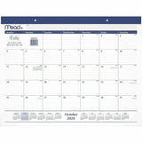 Cambridge Basic Monthly Desk Pad Calendar, Standard, 21 3/4" x 17", 15" x 12", 15-Month, Oct 2026-Dec 2027, Black, White (AAGCRM92020) Each