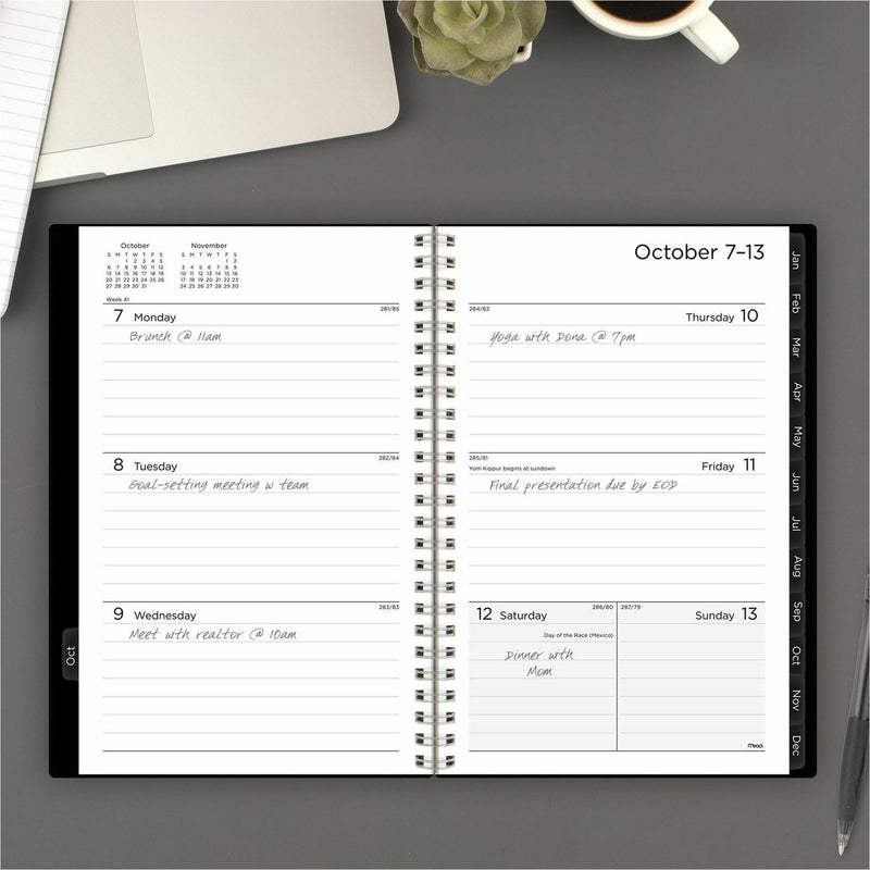 Mead Thicket Monthly Desk Pad Calendar, Compact, 17 3/4" x 11", Weekly/Monthly, 12 Month, January 2025 - December 2025 (AAGCRW42005) Each