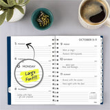 Cambridge 2026-2027 BIG PLANS Weekly Monthly Planner, Navy, Small, 5½" x 8½", 3 1/2" x 6", 24-Month, Jan 2026-Dec 2027 (AAGCRW43020) Each