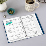 Cambridge 2026-2027 BIG PLANS Weekly Monthly Planner, Navy, Small, 5½" x 8½", 3 1/2" x 6", 24-Month, Jan 2026-Dec 2027 (AAGCRW43020) Each
