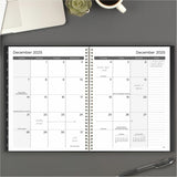 Mead Basic Weekly Monthly Planner, Black, Large, 8 1/2" x 11", 15 Month, October 2025 to December 2026 (AAGCRW62005) Each