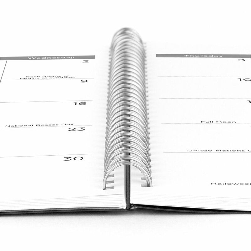 Mead Basic Weekly Monthly Planner, Black, Large, 8 1/2" x 11", 15 Month, October 2025 to December 2026 (AAGCRW62005) Each