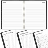 Mead Basic Weekly Monthly Planner, Black, Large, 8 1/2" x 11", 15 Month, October 2025 to December 2026 (AAGCRW62005) Each