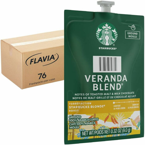 Starbucks Freshpack Starbucks Veranda Blend Coffee - Compatible with - Light - 0.3 oz - 76 / Carton (LAV48102) Case of 76