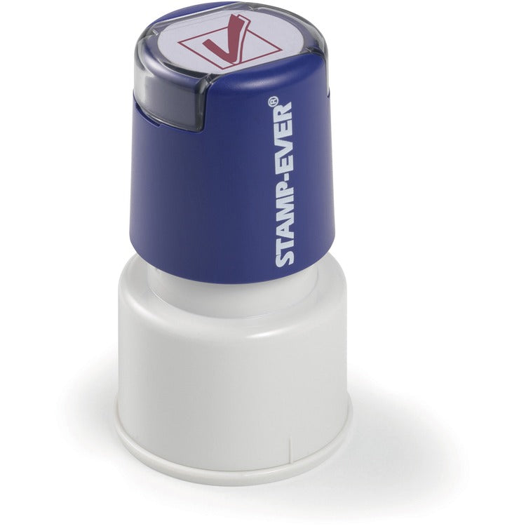 Trodat Pre-inked Check Mark Icon Stamp - 0.75" Impression Diameter - 50000 Impression(s) - Red - TAA Compliant (TDT5970) Each