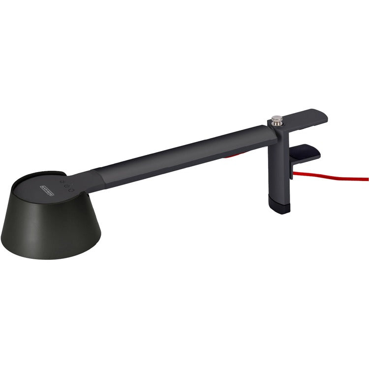 Bostitch Verve Adjustable LED Desk Lamp - LED Bulb - Adjustable, Dimmable, Adjustable Brightness, Clock, Durable, Swivel Base, Color Changing Mode - Aluminum - Desk Mountable - Black - for Desk - Alexa Supported (BOS2200CLSMBK)