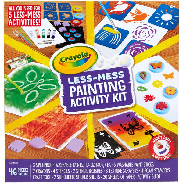 Crayola Less Mess Paint Set - Paint, Art - 1 Kit (CYO046941)