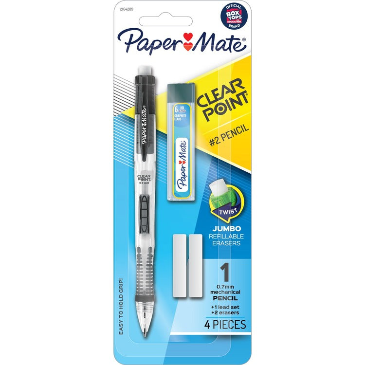 Paper Mate Clearpoint Mechanical Pencils - 0.7 mm Lead Diameter - Black Barrel - 1 Pack (PAP2164289)