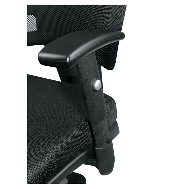 Alera® Alera Epoch Series Fabric Mesh Multifunction Chair, Supports Up to 275 lb, 17.63" to 22.44" Seat Height, Black (ALEEP42ME10B)