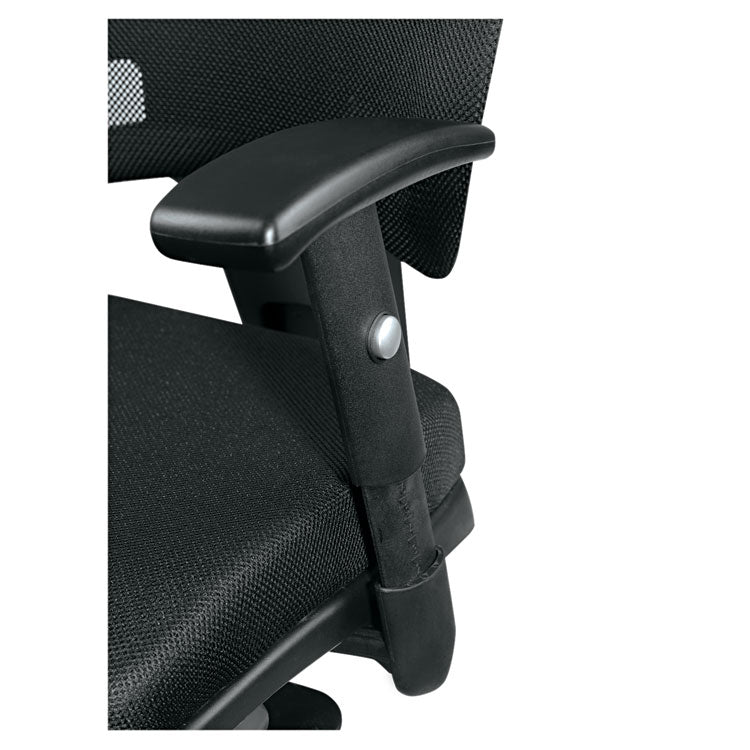 Alera® Alera Epoch Series Fabric Mesh Multifunction Chair, Supports Up to 275 lb, 17.63" to 22.44" Seat Height, Black (ALEEP42ME10B) Each