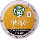 Starbucks® K-Cup Veranda Blend Coffee, Compatible with Keurig Brewer, Light, 24/Box, 4/Carton (SBK12434950CT) Case of 4