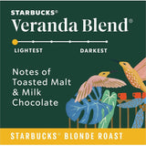 Starbucks® K-Cup Veranda Blend Coffee, Compatible with Keurig Brewer, Light, 24/Box, 4/Carton (SBK12434950CT) Case of 4