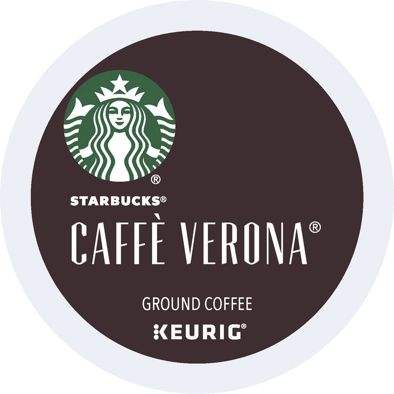 Starbucks® K-Cup Caffe Verona Coffee, Compatible with Keurig Brewer, 24/Box, 4/Carton (SBK12434951CT) Case of 4