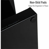 Mind Reader 3-Tier Countertop Organizer, 16" x 9" x 6", Black, 5 Compartment (EMS3TCORGBLK) Each