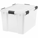 IRIS WeatherTight Heavy-duty Storage Tote, External Dimensions: 23.6" x 17.8" x 14.5", 18.50 gal (IRS110586) Each