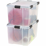 IRIS WeatherTight Heavy-duty Storage Tote, External Dimensions: 23.6" x 17.8" x 14.5", 18.50 gal (IRS110586) Each