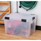 IRIS WeatherTight Heavy-duty Storage Tote, External Dimensions: 23.6" x 17.8" x 14.5", 18.50 gal (IRS110586) Each