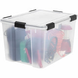IRIS WeatherTight Heavy-duty Storage Tote, External Dimensions: 23.6" x 17.8" x 14.5", 18.50 gal (IRS110586) Each