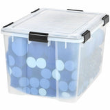 IRIS WeatherTight Heavy-duty Storage Tote, External Dimensions: 23.6" x 17.8" x 14.5", 18.50 gal (IRS110586) Each