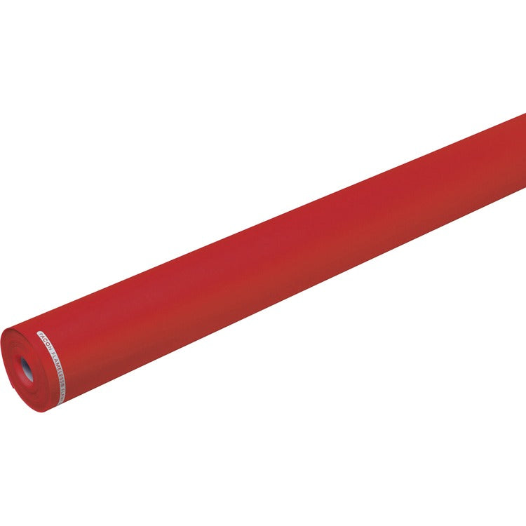 Flameless Flame-Retardant Paper - Classroom, Office, Mural, Banner, Bulletin Board - 48"Width x 100 ft Length - 1 Roll - Cherry Red (PACP0052071)