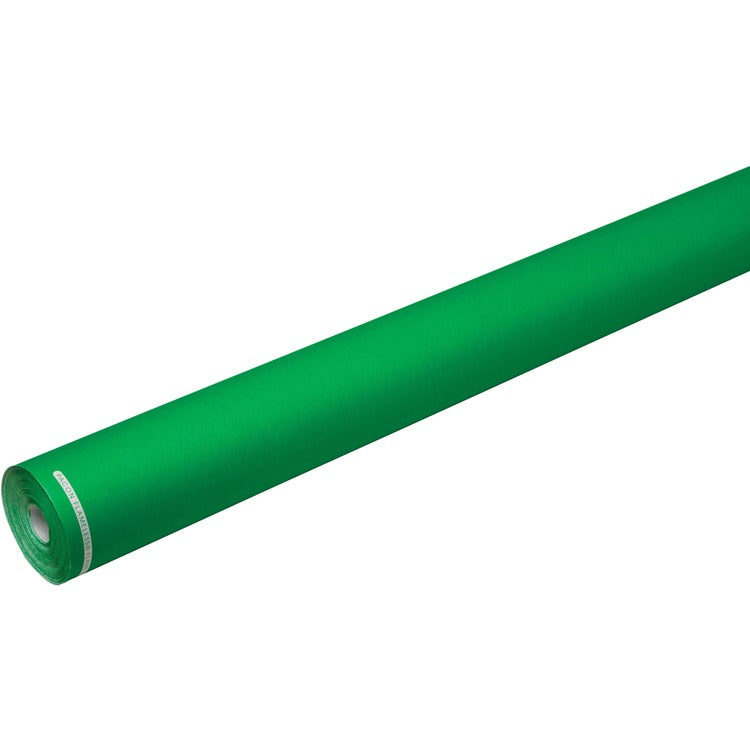 Flameless Flame-Retardant Paper - Classroom, Office, Mural, Banner, Bulletin Board - 48"Width x 100 ft Length - 1 Roll - Tropical Green (PACP0052211)