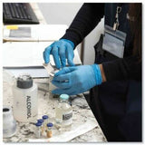 Ammex Professional Blue Nitrile PF Exam SM Gloves, 3 mil Thickness, Small Size, 100/Box (AMXAPFN42100) Case of 1000