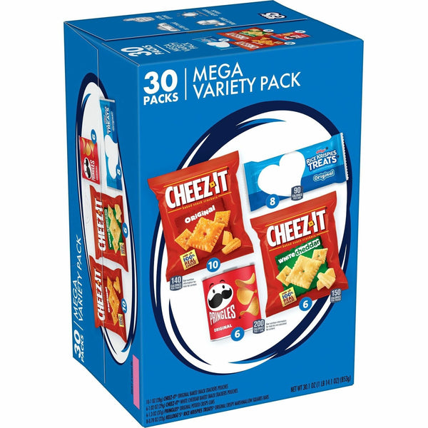 Kellogg's Snacks Mega Variety Pack - Assorted - 1.88 lb - 30 / Box (KEB00149) Box of 30