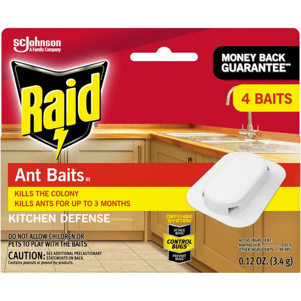 Raid Ant Baits - Ants - Red - 4 / Box (SJN308816) Box of 4