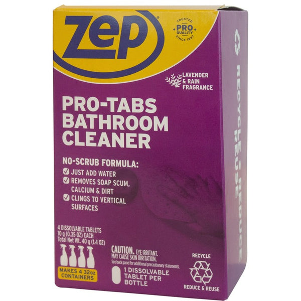 Zep Pro-Tabs Bathroom Cleaner Tablets, 4 / Box (ZPEZUBCTAB)