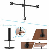 Rocelco RDM3 Desk Mount for LCD Monitor, 3 Display(s) Supported, 13" to 27" Screen Support, 52.91 lb Load Capacity, 75 x 75, 100 x 100, VESA Mount Compatible (RCLRDM3) Each