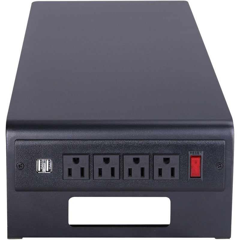 Rocelco Dual Monitor Stand AC-USB, 4.75" Height x 30" Width x 9" Depth (RCLRDMS) Each