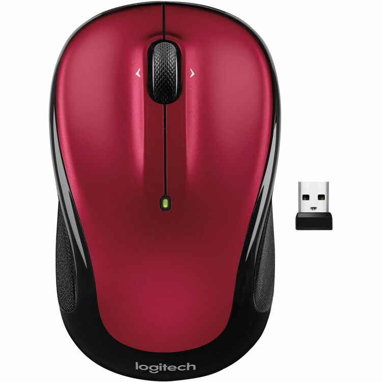 Logitech M325S Mouse, Wireless, Red (LOG910006830)