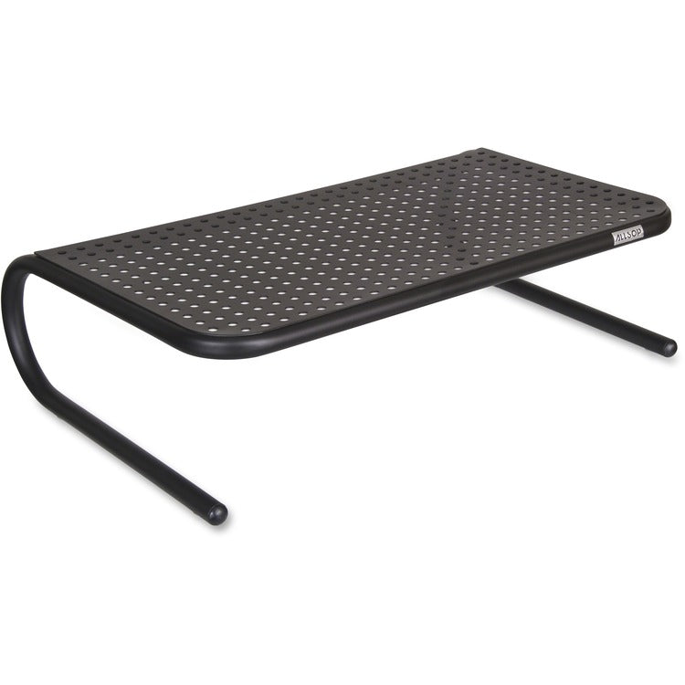 Allsop Large Metal Monitor Stand - 5.3", x 18.5" x 12.3" Depth - Powder Coated - Metal, Steel - Black (ASP30336V2)