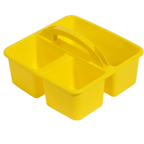 Deflecto Antimicrobial Kids Storage Caddy - 3 Compartment(s) - 5.3", x 9.4" x 9.3" Depth (DEF39505YEL)