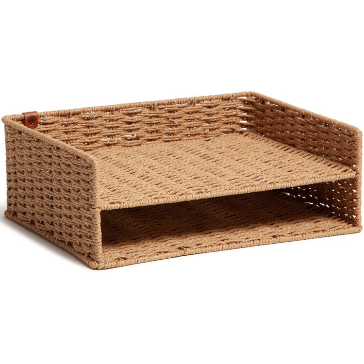 U Brands Woven Paper Tray - Sturdy - Brown (UBR6085U0106) Each