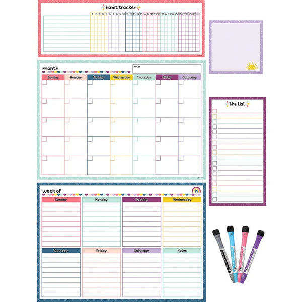 Teacher Created Resources Dry-Erase Task Calendar Set - Multi (TCR77403) Each
